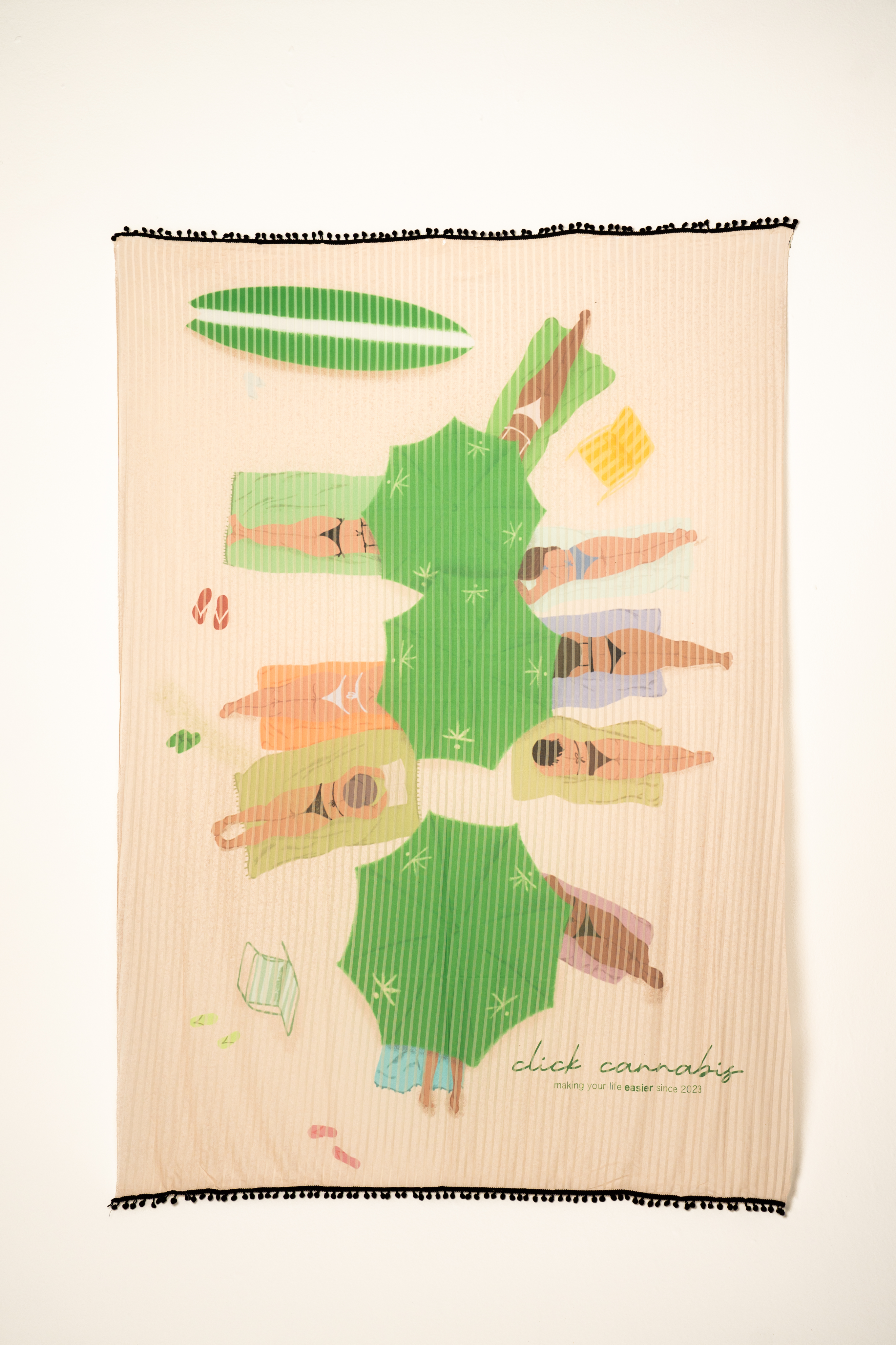 Canga de praia Click Cannabis